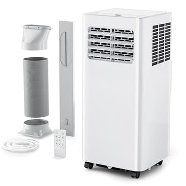 EUHOMY 10000 Btu Portable Air Conditioners, 4 in 1 Portable AC with Cool, Dry, Fan, Sleep Modes, Room Air Conditioners with 52dB & 24H Timer, with Remote, for Bedroom, Rooms, Apartment up to 450 Sq.Ft - Image 1