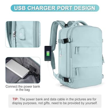 Personal Item Travel Backpack For Women Men Airline Approved Carry On Backpack Flight Approved Waterproof Sports Luggage Backpack Casual Daypack Small Hiking Backpack - Image 7