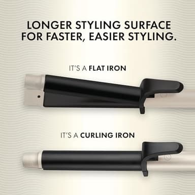 HOT TOOLS Pro Artist Protect & Style CurlStraight Styler | 2-in-1 Easy-to-Use, Use as Curling Iron, Flat Iron, or a Wand for Styling Curly or Straight Hair, 1 ¼" Curling Iron - Image 3