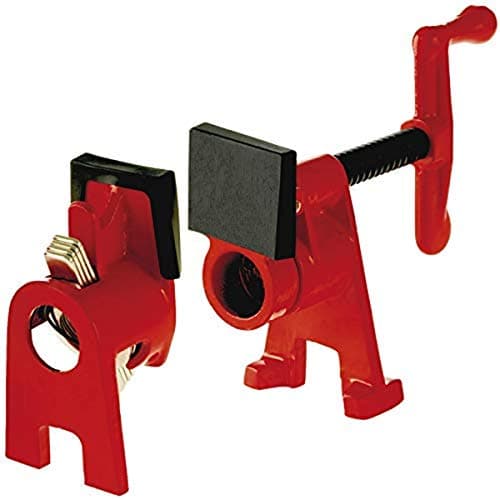 Bessey BPC-H34, 3/4-In. H Style Pipe Clamps - Incredibly Versatile, Easy To Assemble, Indespensable Workshop Clamp For Woodworking, Carpentry, Home Improvement, and DIY Projects - Image 1