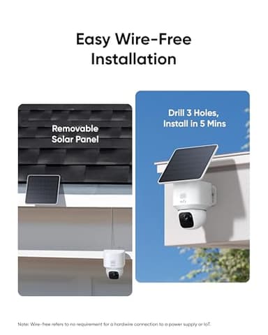 eufy Security SoloCam E30, 2-Cam Pack Kit, Security Cameras Wireless Outdoor, Solar Camera Outdoor Wireless, 360° Pan, AI Tracking, 2K Clarity, No Monthly Fee - Image 5