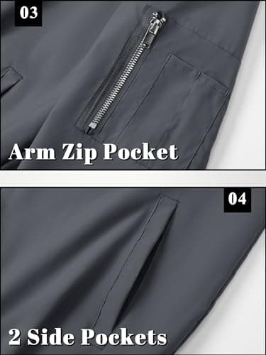 TACVASEN Bomber Jacket Men Casual-Jacket Outdoor Windbreaker Lightweight Bomber-Jackets Men Jackets Bomber Jackets for Mens Lightweight Coat - Image 6