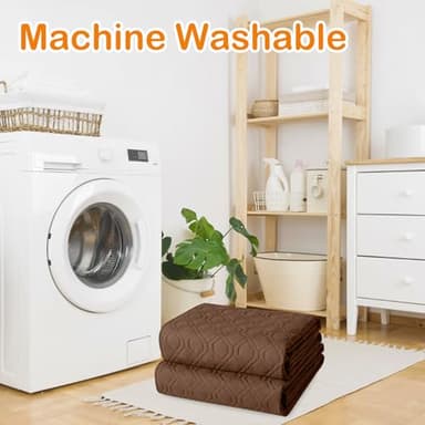 hyha Waterproof Dog Bed Blanket, Soft Pet Blankets, Waterproof Couch Cover for Dogs, Reversible Sofa Covers Washable for Furniture (30x70 Inch, Chocolate/Brown) - Image 7