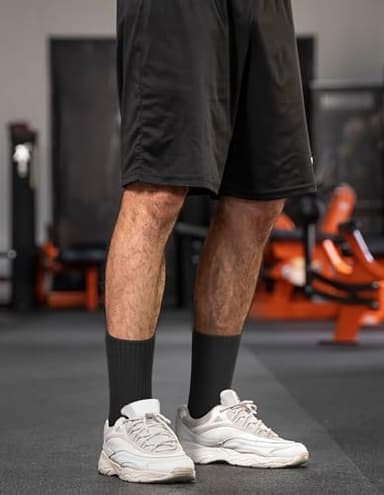 Airacker Athletic Socks Sport Running Calf Socks Performance Cushioned Breathable Crew Socks for Men Women(6 Pairs - Image 8