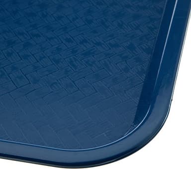 Carlisle FoodService Products Cafe Fast Food Cafeteria Tray with Patterned Surface for Cafeterias, Fast Food, And Dining Room, Plastic, 16.31 X 12.06 X 0.7 Inches, Blue, (Pack of 24) - Image 3