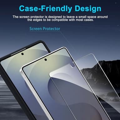 T Tersely [3 in 1 Magnetic Matte Case for Samsung Galaxy S25 Ultra 5G(6.9 inch), with 2 Pack Tempered Glass Screen Protector, Translucent Frosted Skin-Feel Case, Compatible with MagSafe, Black - Image 6