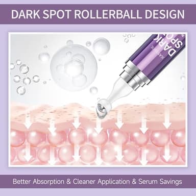 HANYWIL Dark Spot Remover for Face and Body, Dark Spot Corrector Serum, Age Spot Sun Spot Freckles Brown Spot Remover, Melasma Treatment, Skin Care Face Serum with Roller (0.5 Fl Oz) - Image 6