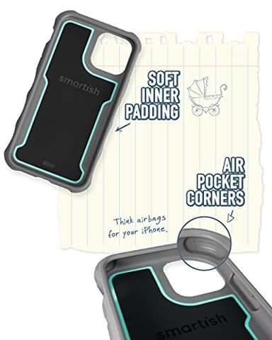 Smartish iPhone 11 Pro Max Armor Case - Gripzilla [Rugged + Protective] Slim Tough Grip Cover - Minty Fine - Image 5