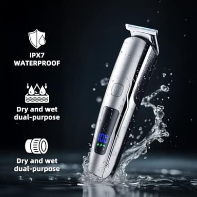 ritarga Premium Beard Trimmer for Men, 20 Length Settings, Waterproof Electric Razor for Men, Hair Trimmer, Nose Hair Trimmer, Cordless Hair Clippers, All-in-One Grooming Kit - Image 6