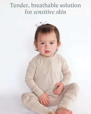 PurComfy Baby Long Sleeve Romper Jumpsuit, Premium Soft Rayon One Piece Pajamas Boy Girl 2-Way Zipper Coverall Sleeper - Image 3