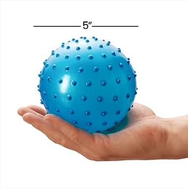 Bedwina Mini Knobby Balls - (Pack of 12) Bulk 5 Inch Sensory Balls and Spiky Massage Stress Balls with Pump, Fun Bouncy Ball Party Favors - Image 2