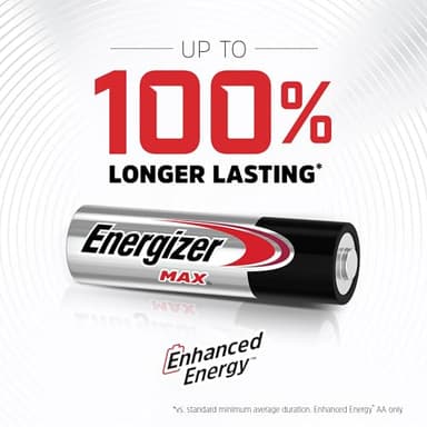 Energizer MAX AA Batteries (16 Pack), Double A Alkaline Batteries - Image 2