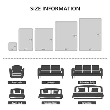 Tuffeel Waterproof Blanket for Bed Protection, Washable Dog Blankets for Couch, Soft Reversible Pet Throw Furniture Protector Cover for Sofa-82"x108",Navy Blue+Stone Blue - Image 6