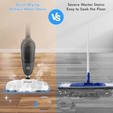 Steam Mop - All-in-one Powerful Handheld Steam Cleaner Detachable Floor Steamer with 11 Accessories, MultiPurpose Steamer for Hardwood Floors, Clothes,Windows,Tiles,Furniture,Carpet, Whole Home Use - Image 6