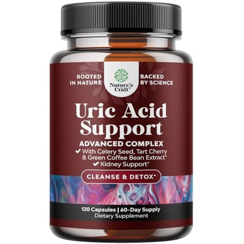 Green Coffee Bean Extract for Uric Acid Cleanse & Detox - Green Coffee Beans with Turmeric, Tart Cherry & Celery Seed for Adults - Daily Uric Acid Flush for Joints Support & Kidney Cleanser – 120 Ct - Image 1
