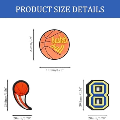 30Pcs Basketball Shoes Charms for Boys, Sports Decoration Charms for Sandals Pins Bracelet Wristband Party Favors Kids Adults Gifts - Image 2