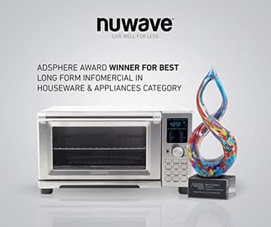 Nuwave Bravo Air Fryer Toaster Smart Oven, 12-in-1 Countertop Convection, 30-QT XL Capacity, 50°-500°F Temperature Controls, Top and Bottom Heater Adjustments 0%-100%, Brushed Stainless Steel Look - Image 9