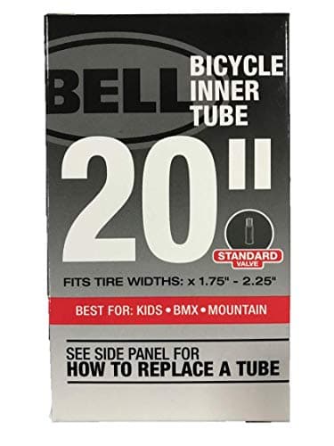 BELL Standard Bicycle Inner Tube, 20" x 1.75" - 2.125", Black - Image 1