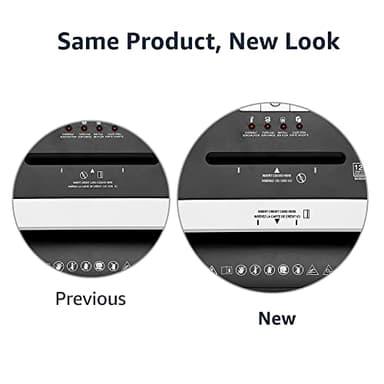 Amazon Basics 12 Sheet (new model) Micro Cut Paper and Credit Card CD Shredder With 6 Gallon Bin, Black - Image 6