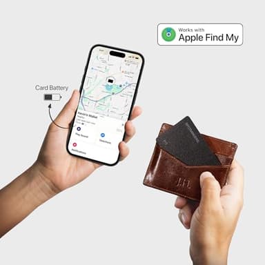 SPOTMINDERS Apple MFi Certified Wallet Tracker - Works With Apple Find My Tracking Card for Wallet Card Rechargeable Tag IP68 Waterproof 0.07in Slim Iphone Item Finder Smartcard for Luggage Tags Purse - Image 2