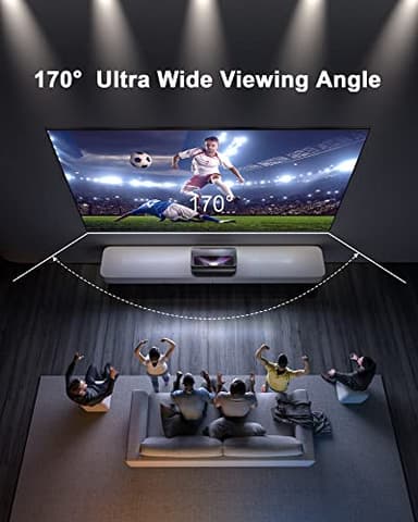 AWOL VISION, 120' Fixed Frame, Serriform ALR Projector Screen, 80% Picture Quality Improved, 95% Ceiling Light Rejecting, Cinematic Screen, Ultra Short Throw, 170° Viewing Angle - Image 3