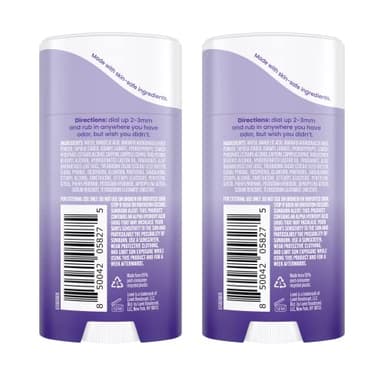 Lume Whole Body Deodorant - Invisible Cream Stick - 72 Hour Odor Control - Aluminum Free, Baking Soda Free, Skin Safe - 2.2 Ounce (Pack of 2) (Soft Powder) - Image 2