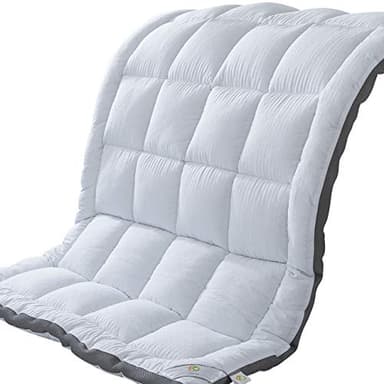 SUFUEE Mattress Topper Queen & Mattress Pad Protector - Quality Plush Luxury Down Alternative Pillow Top - 2inch Extra Thick Mattress Cover(60"x80") - Image 1