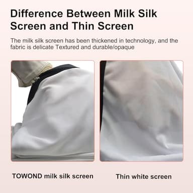 Projector Screen TOWOND 150 inch Projection Screen Indoor Outdoor Washable Anti-Crease 16:9 HD Rear Front Movies Screen for Home Theater Office - Image 7
