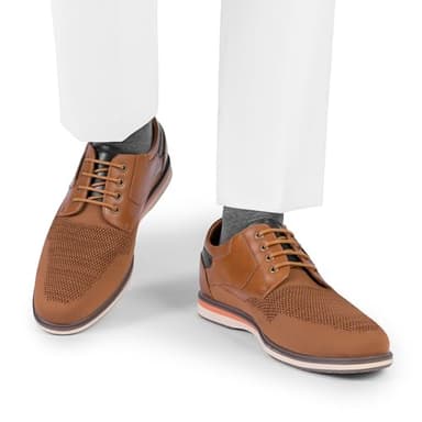 Bruno Marc Men's Mesh Casual Dress Shoes Breathable Oxfords Sneakers,Size 11,Brown,SBOX2409M - Image 6