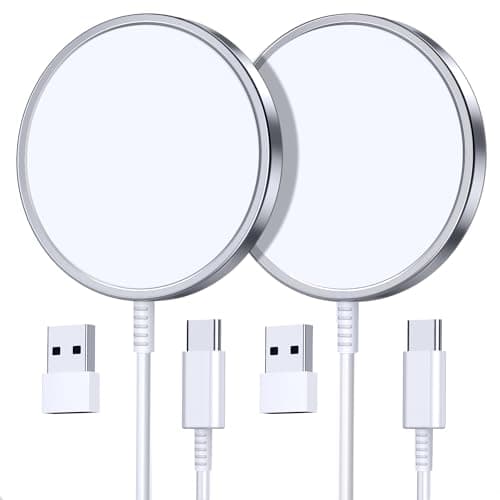 2 Pack Magnetic Wireless Charger for iPhone 16 Pro Max/16 Pro/16 Plus/16/15/15 Pro/15 Plus/15 Pro Max 15W Fast Mag Safe Charger Pad for iPhone 16/15/14/13/12 Series and AirPods 3/2/Pro 2/Pro - Image 1