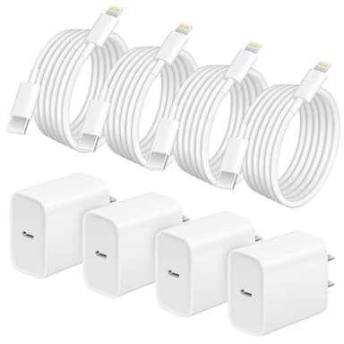 i Phone Charger Fast Charging, 4 Pack 20W Fast Charger i-Phone with 6 FT USB C Charger Cord, IP14 13 Fast Chargering Compatible with iP14 13 12 11 Pro Max,14 Plus,XR,XSMAX - Image 1