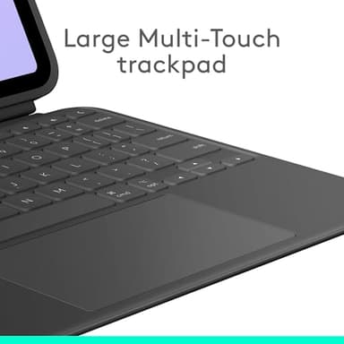 Logitech Combo Touch iPad Pro 11-inch (M4)(2024) Keyboard Case - Detachable Backlit Keyboard for iPad Pro 11, Kickstand, Multi-use Mode - Midnight Black - Image 4