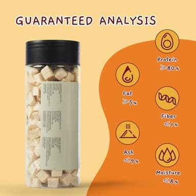 Jungle Calling Freeze-Dried Chicken Treats for Cats & Dogs, Single Ingredient, Grain-Free, High Protein Training Rewards & Food Topper (Chicken Cubes, 3.2 oz) - Image 5