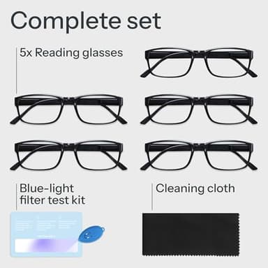 Gaoye 2.5 Professional Reading Glasses for All Day - Computer Readers with Blue Light Protection - Value Pack - Image 8