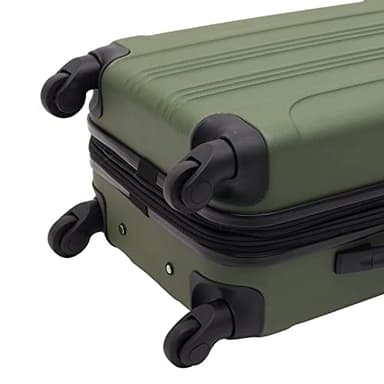 Travelers Club Chicago Hardside Expandable Spinner Luggage, Thyme Green, 20" Carry-On - Image 14