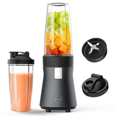 iCucina Smoothie Blender, Personal Blender for Shakes and Smoothies, 500W Pulse Technology Single Serve Blenders with 2 x 28oz Protable Cups for Ice Crush, Frozen Fruit Drinks - Image 1