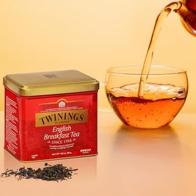 Twinings English Breakfast Loose Tea Tins, 7.05 Ounce Tins (Pack of 6), Smooth, Flavourful, Robust Black Tea Leaves, Caffeinated, Enjoy Hot or Iced - Image 3