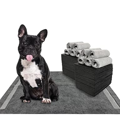 Dogcator Charcoal Dog Training Pads 100 Count, 22"x22" Puppy Pee Pads for Small Dogs, Activated Carbon Dog Pee Pads, Disposable Puppy Pads Pet Training Pads - Image 1