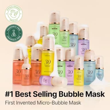 MENOKIN 30 Seconds Quick Bubble Mask [LIFT] - [Collagen] & Niacinamide in Micro-bubbles for Anti Aging, Boost Elasticity, Fine Lines, Korean Glass Skin Care Essential, 70 Uses, 3.21 fl.oz - Image 3