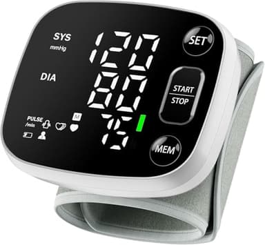 Oklar Blood Pressure Monitors for Home Use Rechargeable Wrist Digital BP Machine Cuff with LED Backlit Display, Voice Broadcast, 240 Memory Storage for 2 Users with Carrying Case - Image 9