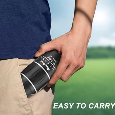 16X52 Hd Monocular for Adults-FMC Compact Monocular Handheld monocular Telescope for Birds Watching, Wildlife, Concert,Focus Scope with Wrist Strap, Gift for Father - Image 2