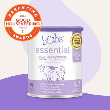 Bubs Essential Infant Formula, with Iron, Cow Milk-Based Powder, for Infants 0-12 Months, Made with Non-GMO Milk, 20 oz - Image 5