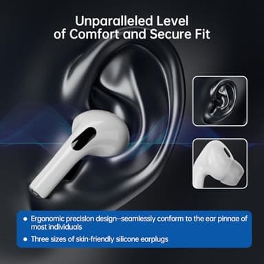 AI Language Translator Earbuds,Translation Earbuds Real time，144 Languages Bluetooth Translator Device and Accents 8 Offline Language Translation, Translation Device for Travel Business Learning - Image 3