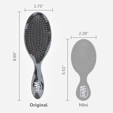 Wet Brush Original Detangler Hair Brush, Grey Leopard (Safari), Ultra-Soft IntelliFlex Bristles, Detangling Bristles Glide Through Tangles (Wet Dry & Damaged Hair), Women & Men (Pack of 2) - Image 4