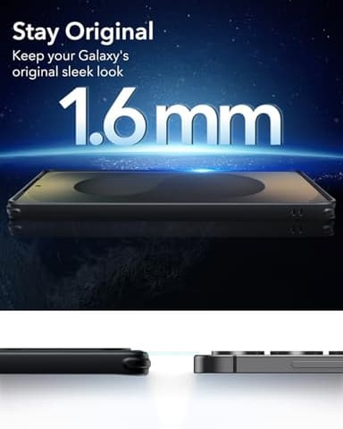 ESR for Samsung Galaxy S25 Ultra Phone Case, Compatible with MagSafe, Magnetic Case for S25 Ultra, Military-Grade Protection, Yellowing Resistant, Classic Series, Clear Black - Image 8