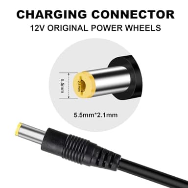 12V Charger for Kids Ride On Car Toys Best Choice for SUV Kid Trax Dynacraft Bumper Kidzone Jeep Tractor 12 Volt Universal Battery Charger - Image 2