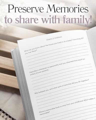 Stepmom's Life Story Journal (Hardcover): A Meaningful Keepsake for Stepmom to Share Her Journey & Memories, Book Includes 250+ Prompt Questions, Sentimental Gift for Mother's Day, Birthday, Christmas - Image 5