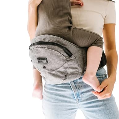 Tushbaby The Original Premium Quality Hip Seat Carrier – Safety-Certified Baby & Toddler Carrier with Secure Safety Buckles, No-Flimsy-Foam Design, Storage Pockets & Nursing Pillow. 0–3 yrs - Image 8