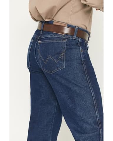 Wrangler mens Relaxed Fit Jeans, Vintage Indigo, 40W x 30L US - Image 4