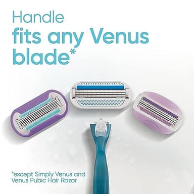 Gillette Venus Smooth Women's Razor Handle + 6 Refills with Soft-Grip Gel Handle - Image 7